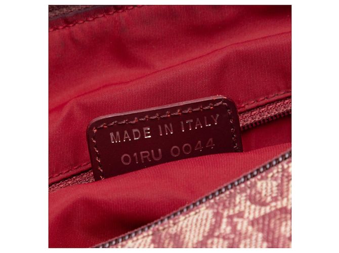 Borsa a tracolla in tela Trotter Diorissimo rossa di Dior Rosso - vista 6
