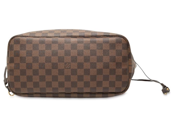 Louis Vuitton Borsa Neverfull MM Damier Ebene Marrone - vista 3