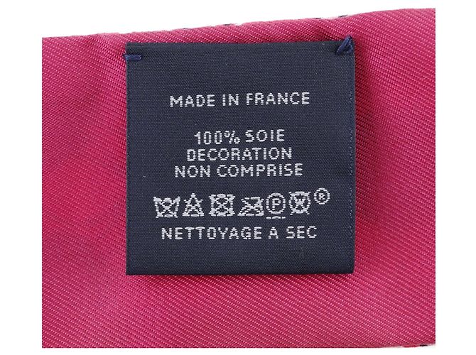 Bufanda Twilly de seda Plumetis rosa de Hermès - vista 4