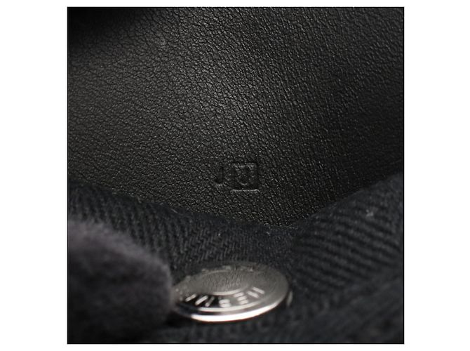 Hermès Valparaiso PM in Toile e Swift Nero - vista 5