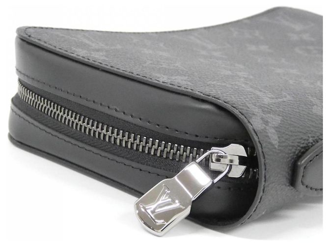 Cartera Zippy XL Monogram Eclipse Louis Vuitton Negro - vista 3