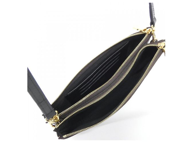 Borsa a Spalla Pochette Double Zip Monogramma Gigante Louis Vuitton Marrone - vista 6