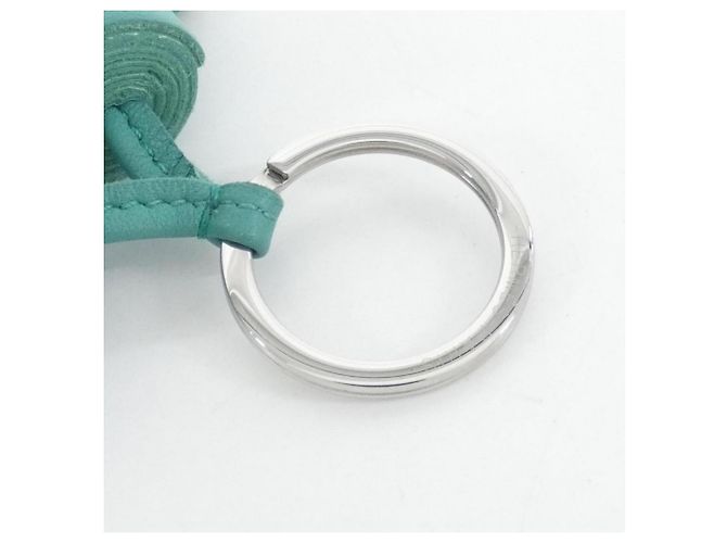 Ring Portachiavi Hermès Carmen Unodos Argento Blu chiaro - vista 7