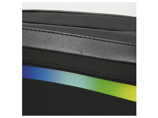 Louis Vuitton Taiga Rainbow Soft Trunk Schultertasche Schwarz - Ansicht 8