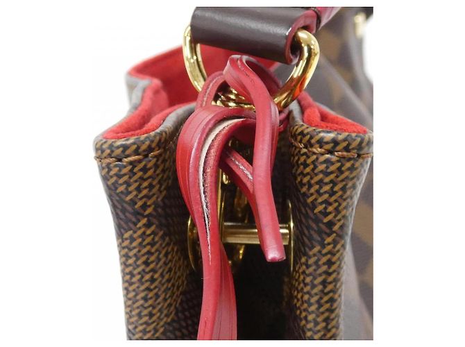 Borsa a spalla Hobo Damier Kaisa di Louis Vuitton Fuschia Damier ebene - vista 5