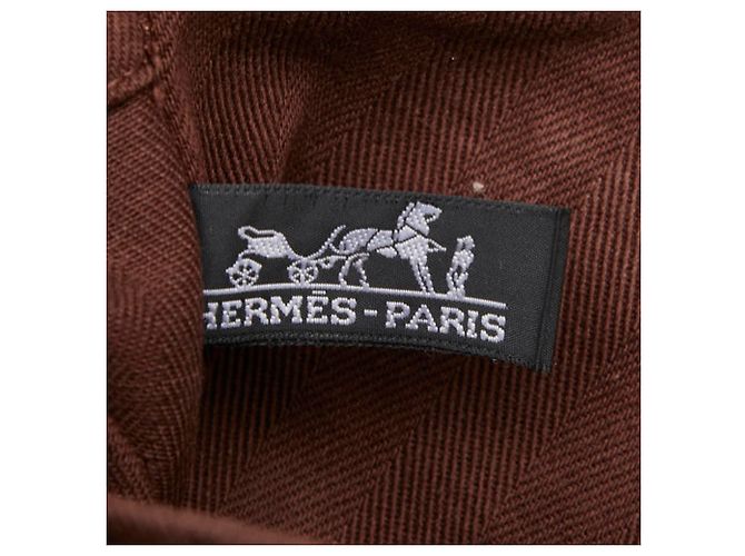 Borsa tote Hermès Valparaiso PM Marrone - vista 10