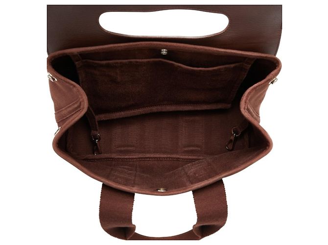 Borsa tote Hermès Valparaiso PM Marrone - vista 9