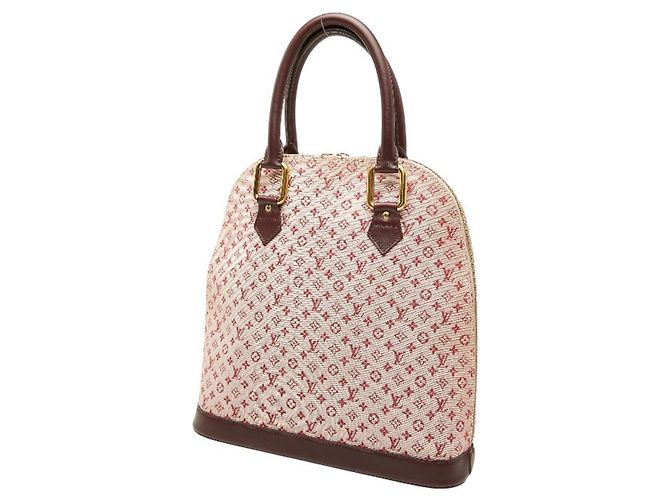 Louis Vuitton Monogram Mini Alma O Handtasche Rot Fuschia - Ansicht 2