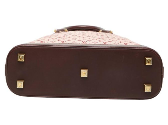 Louis Vuitton Monogram Mini Alma O Handtasche Rot Fuschia - Ansicht 3