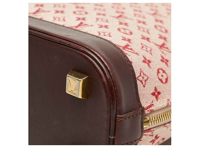 Louis Vuitton Monogram Mini Alma O Handtasche Rot Fuschia - Ansicht 4