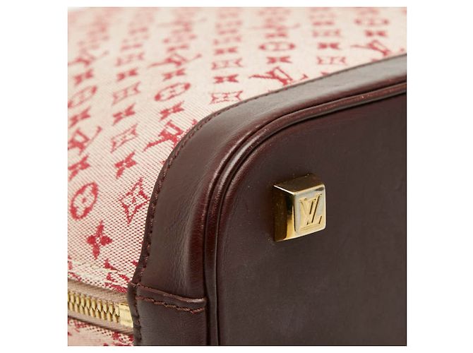 Louis Vuitton Monogram Mini Alma O Handtasche Rot Fuschia - Ansicht 5