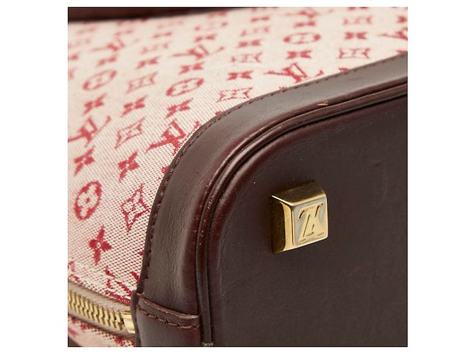 Louis Vuitton Monogram Mini Alma O Handtasche Rot Fuschia - Ansicht 7