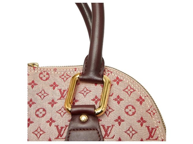 Louis Vuitton Monogram Mini Alma O Handtasche Rot Fuschia - Ansicht 8