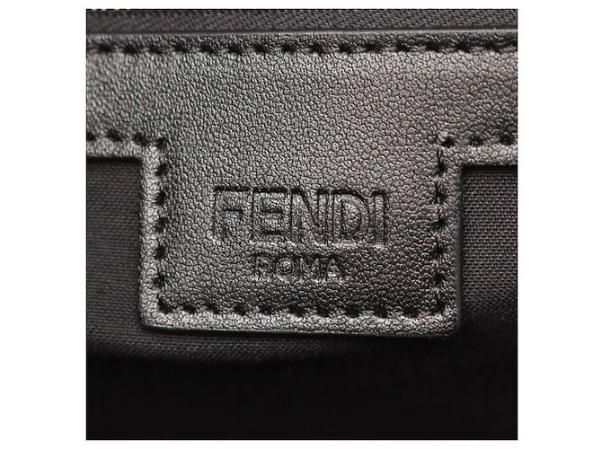 Fendi FF Jacquard Tote Bag Braun Schwarz - Ansicht 4