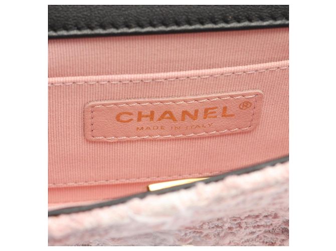 Borsa a Spalla Chanel in Nero e Rosa - vista 4
