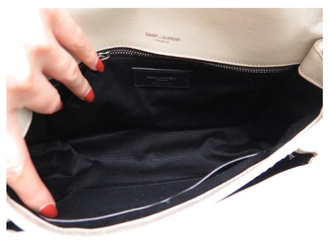 NUOVO BORSO A MANO SAINT LAURENT NIKI MEDIO 633158 IN PELLE CON TRACOLLA - vista 13