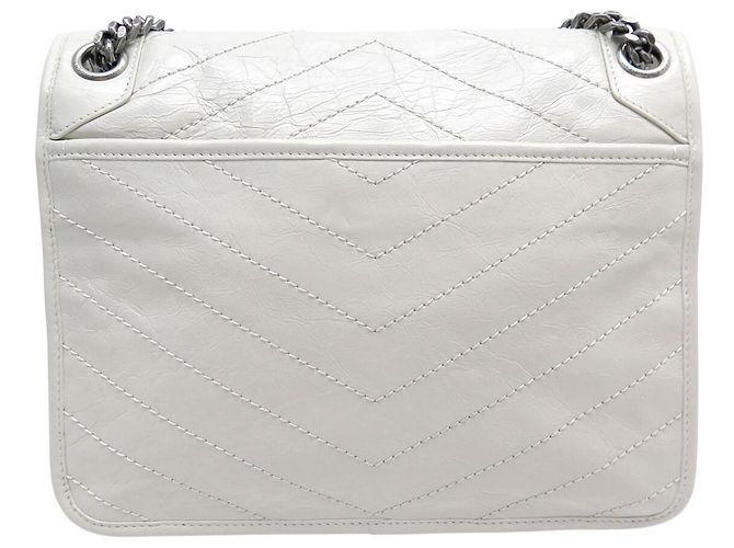 NUOVO BORSO A MANO SAINT LAURENT NIKI MEDIO 633158 IN PELLE CON TRACOLLA - vista 2