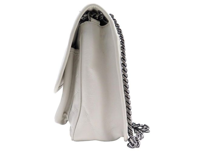 NUOVO BORSO A MANO SAINT LAURENT NIKI MEDIO 633158 IN PELLE CON TRACOLLA - vista 4