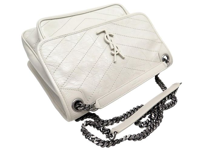 NUOVO BORSO A MANO SAINT LAURENT NIKI MEDIO 633158 IN PELLE CON TRACOLLA - vista 6