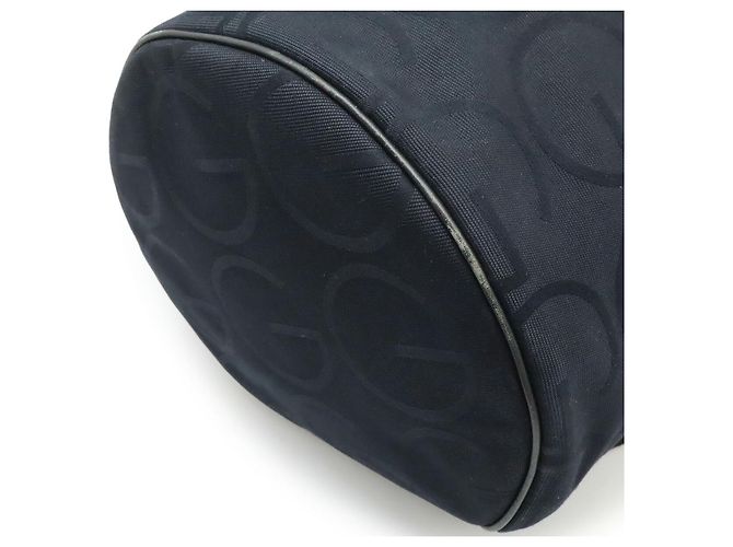 Borsa a spalla in tela con logo GG Gucci Nero - vista 3