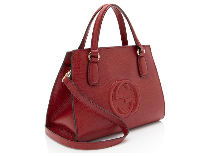 Borsa piccola in pelle Gucci Soho Rosso - vista 2