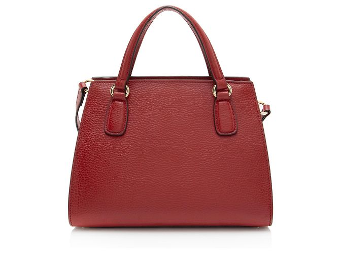 Borsa piccola in pelle Gucci Soho Rosso - vista 3