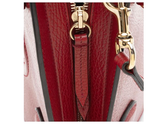 Borsa piccola in pelle Gucci Soho Rosso - vista 9