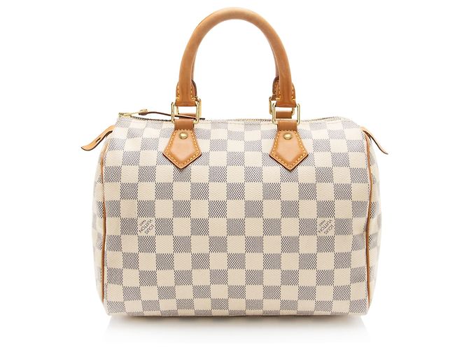 Louis Vuitton Damier Azur Speedy 25 Tasche Blau - Ansicht 3