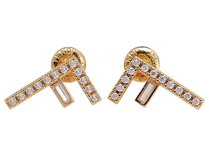 Fendi F Stud Ohrringe - Ansicht 2