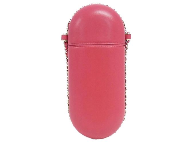 Timeless Borsa Clutch a Catena Chanel in Pelle di Agnello Rosa - vista 2