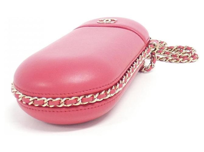 Timeless Borsa Clutch a Catena Chanel in Pelle di Agnello Rosa - vista 3