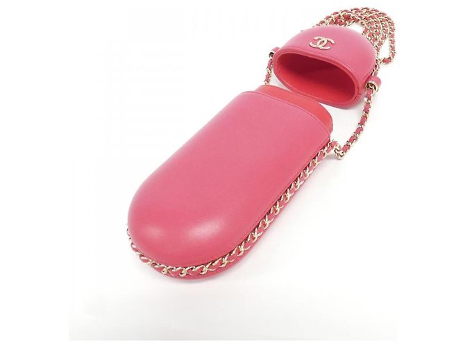 Timeless Borsa Clutch a Catena Chanel in Pelle di Agnello Rosa - vista 4