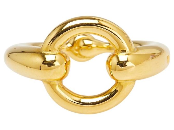 Ring Anel de lenço Mors da Hermès Dourado - vista 2