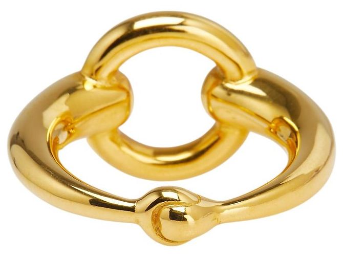 Ring Anel de lenço Mors da Hermès Dourado - vista 4