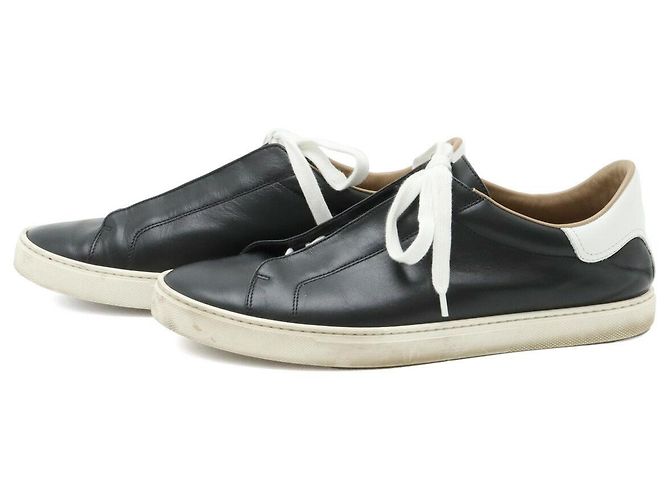 Sneakers in pelle Hermès 25,5-26cm Nero Bianco - vista 2
