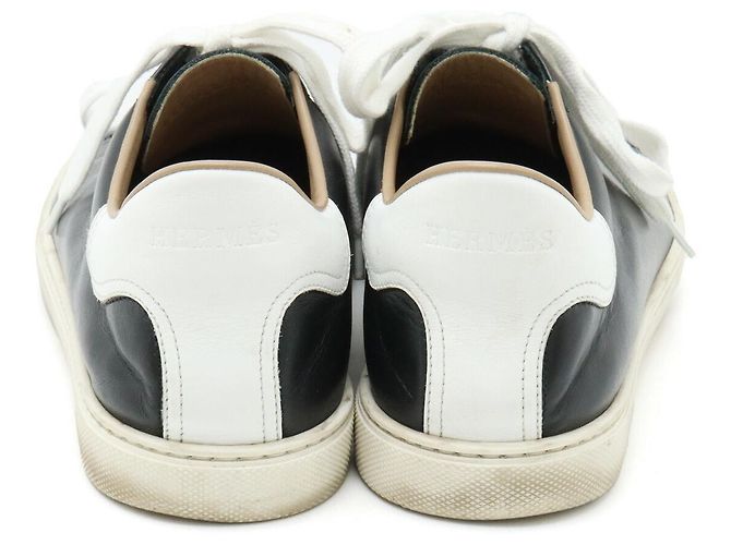 Sneakers in pelle Hermès 25,5-26cm Nero Bianco - vista 3