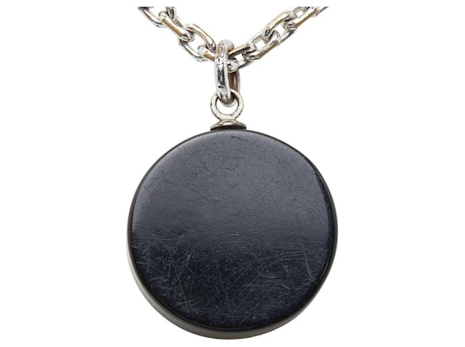 Collana in strass Chanel Coco Mark Nero Argento - vista 3