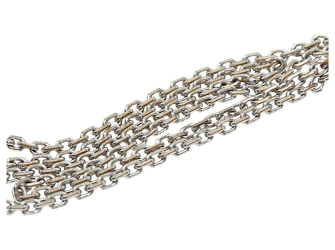 Collana in strass Chanel Coco Mark Nero Argento - vista 5