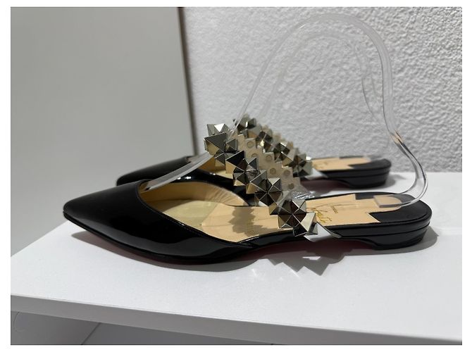 Christian Louboutin Planet Choc Flat Patent Black 36 Schwarz - Ansicht 2