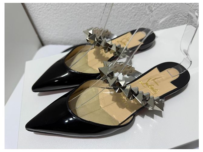 Christian Louboutin Planet Choc Flat Patent Black 36 Schwarz - Ansicht 4