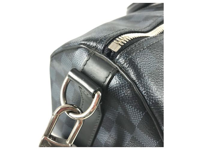 Louis Vuitton Keepall Bandoulière 45 Damier Cobalt Blu navy - vista 11