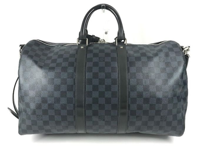 Louis Vuitton Keepall Bandoulière 45 Damier Cobalt Blu navy - vista 2