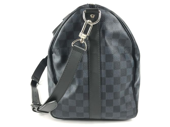 Louis Vuitton Keepall Bandoulière 45 Damier Cobalt Blu navy - vista 3