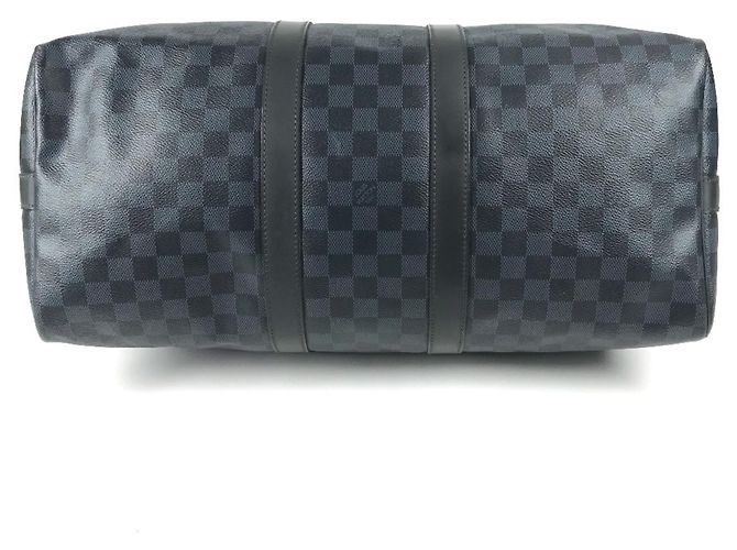 Louis Vuitton Keepall Bandoulière 45 Damier Cobalt Blu navy - vista 5