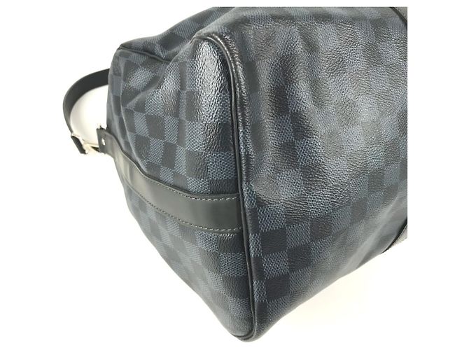 Louis Vuitton Keepall Bandoulière 45 Damier Cobalt Blu navy - vista 7