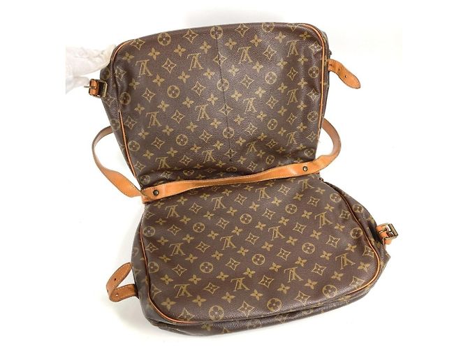 Borsa a Spalla Saumur 35 Monogram M42254 di Louis Vuitton Marrone Monogramma - vista 15