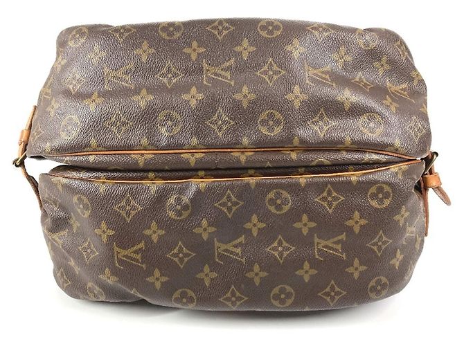 Borsa a Spalla Saumur 35 Monogram M42254 di Louis Vuitton Marrone Monogramma - vista 3