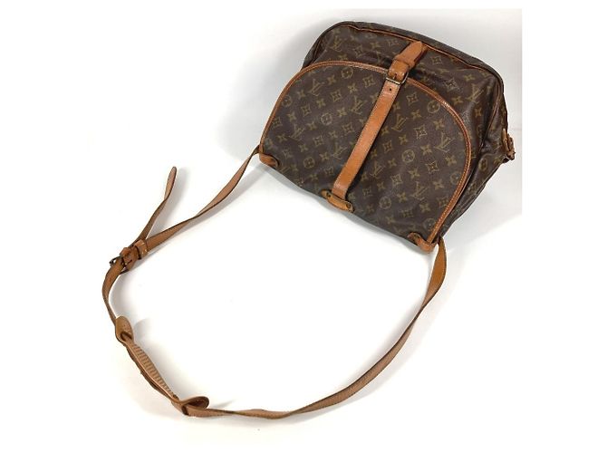 Borsa a Spalla Saumur 35 Monogram M42254 di Louis Vuitton Marrone Monogramma - vista 8