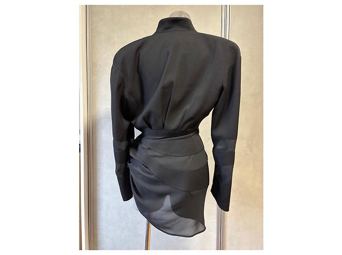 Conjunto Negro Drapado de Thierry Mugler - vista 13