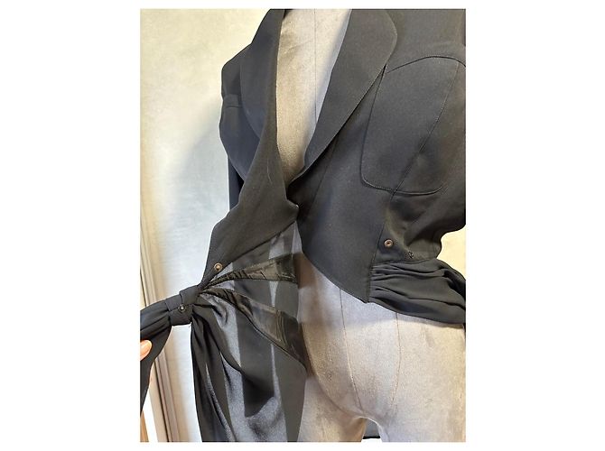 Conjunto Negro Drapado de Thierry Mugler - vista 14